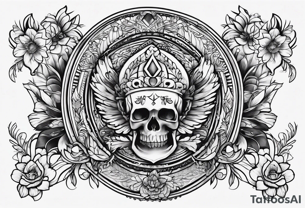 Russian design tattoo idea
