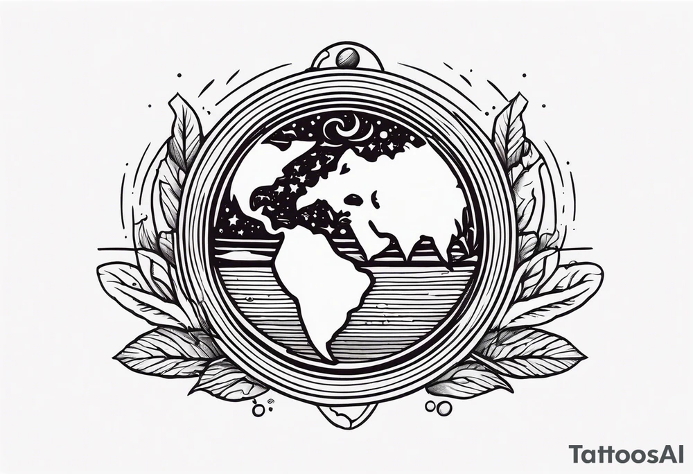 earth



old school vintage simple traditional design 



bold color simple tattoo idea