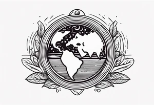 earth



old school vintage simple traditional design 



bold color simple tattoo idea