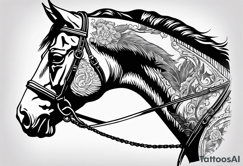 Red Dead redemption horseshoe tattoo idea