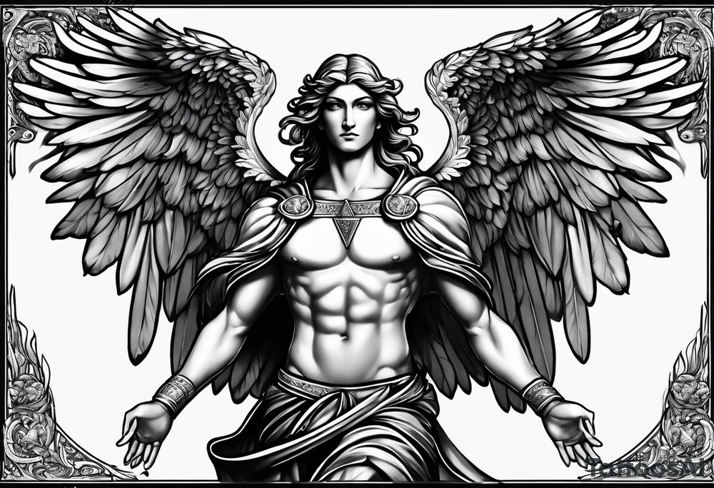 Archangel raphael tattoo idea