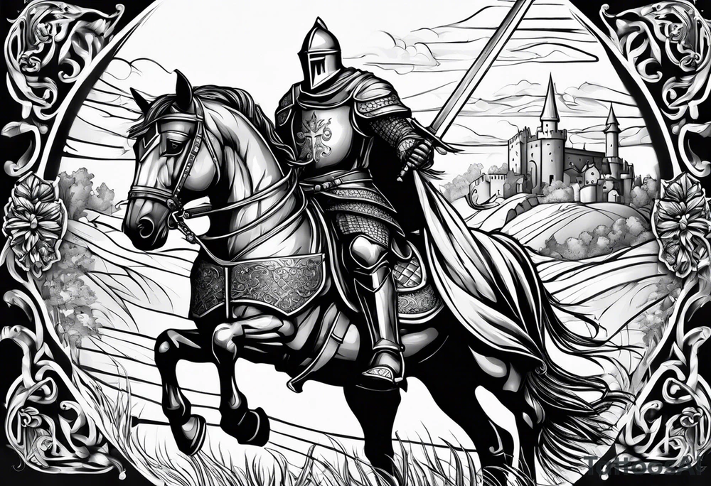 knight, crusader tattoo idea