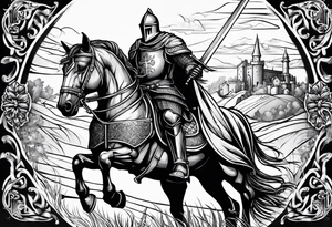knight, crusader tattoo idea