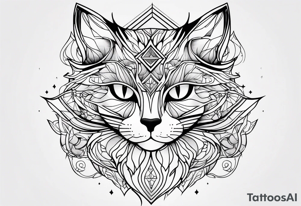 Black Cat tattoo idea
