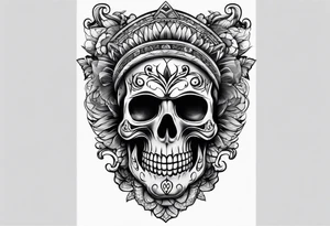 rock a billy Arm sleeve mit verschiedenen Motiven tattoo idea