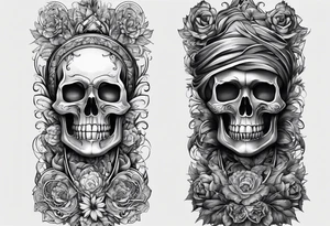 the word reason in vertical tattoo idea