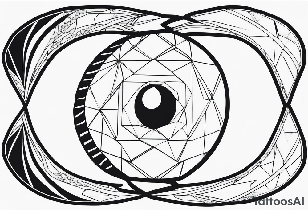 gemstone snake crystal body tattoo idea