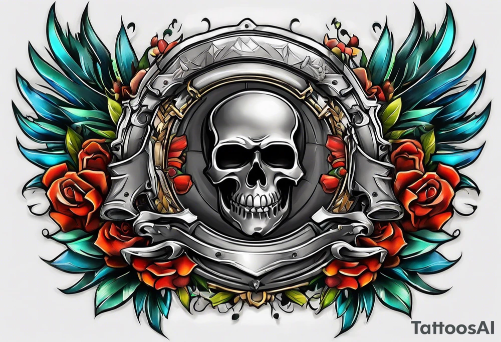 A weapon tucked into my beltline tattoo idea