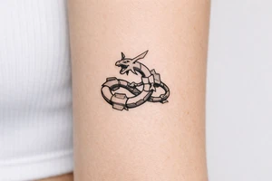 ryquaza serpent dragon tattoo tattoo idea