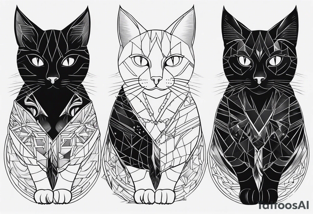 Black Cat tattoo idea