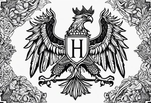 Pinon family crest tattoo idea
