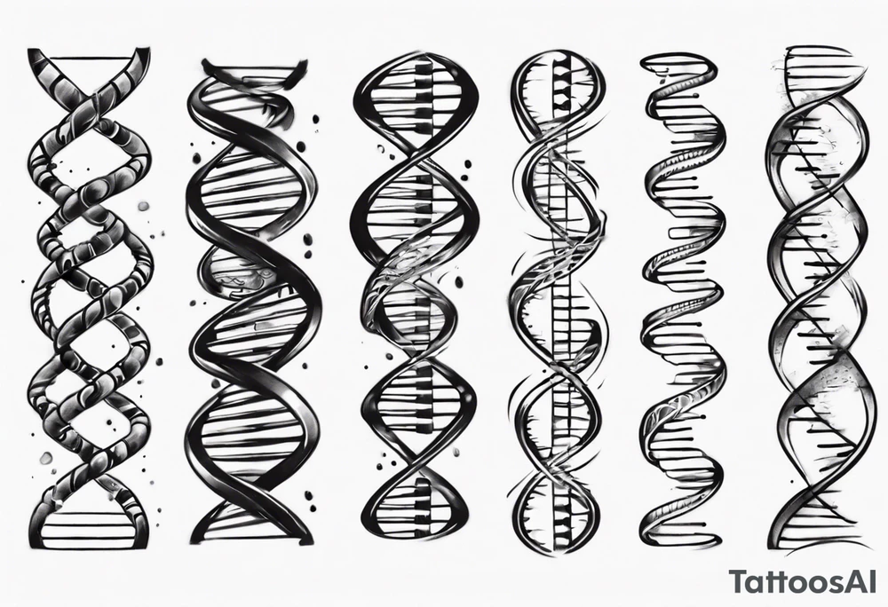 DNA strand tattoo idea