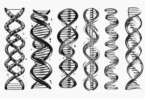 DNA strand tattoo idea
