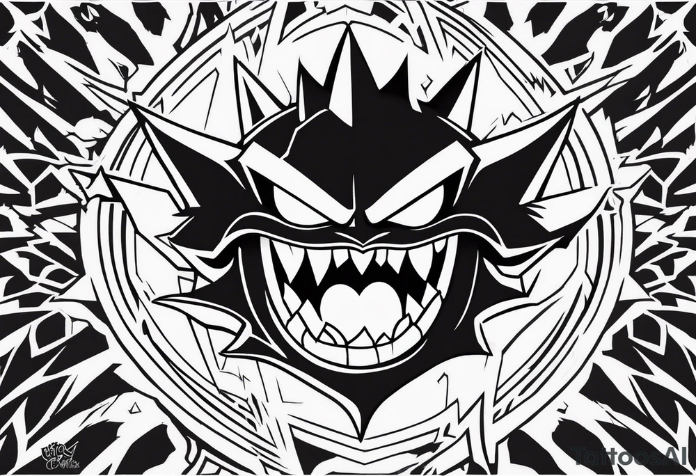 Gengar as Ichigo Kurosaki Vasto Lorde 
Hollow form tattoo idea