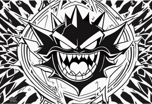 Gengar as Ichigo Kurosaki Vasto Lorde 
Hollow form tattoo idea