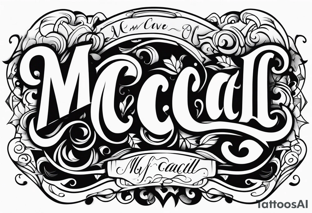 Mccall tattoo idea