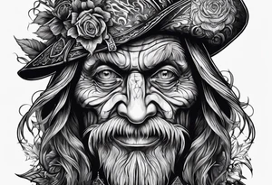 Baba yaga creepy old tattoo idea