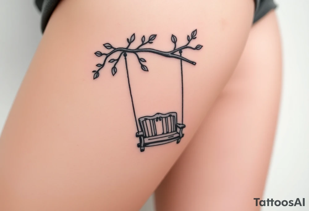 tree swing tattoo idea