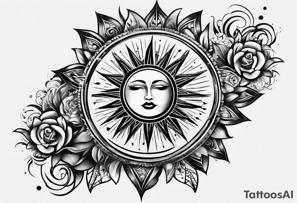 sleeve tattoo sun rays on shoulder and chest tattoo idea sleeve tattoo sun rays on shoulder and chest tattoo idea