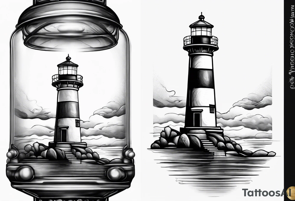 light house tattoo idea