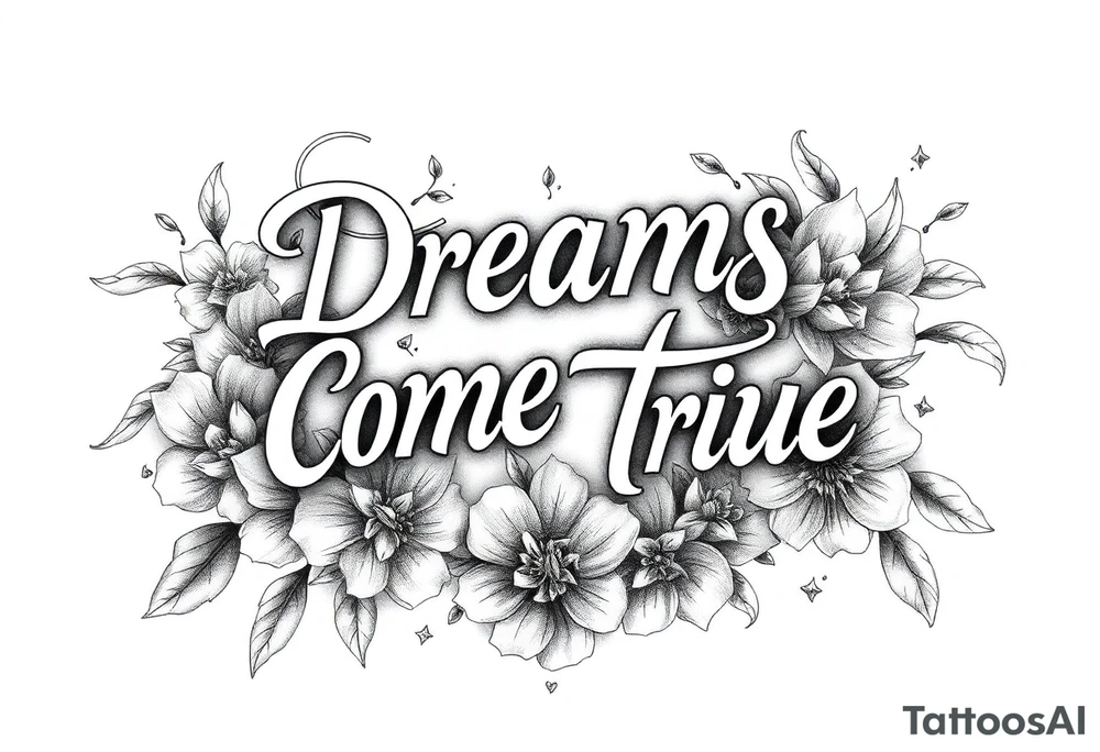 Dreams come true tattoo idea