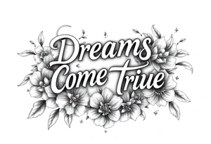 Dreams come true tattoo idea