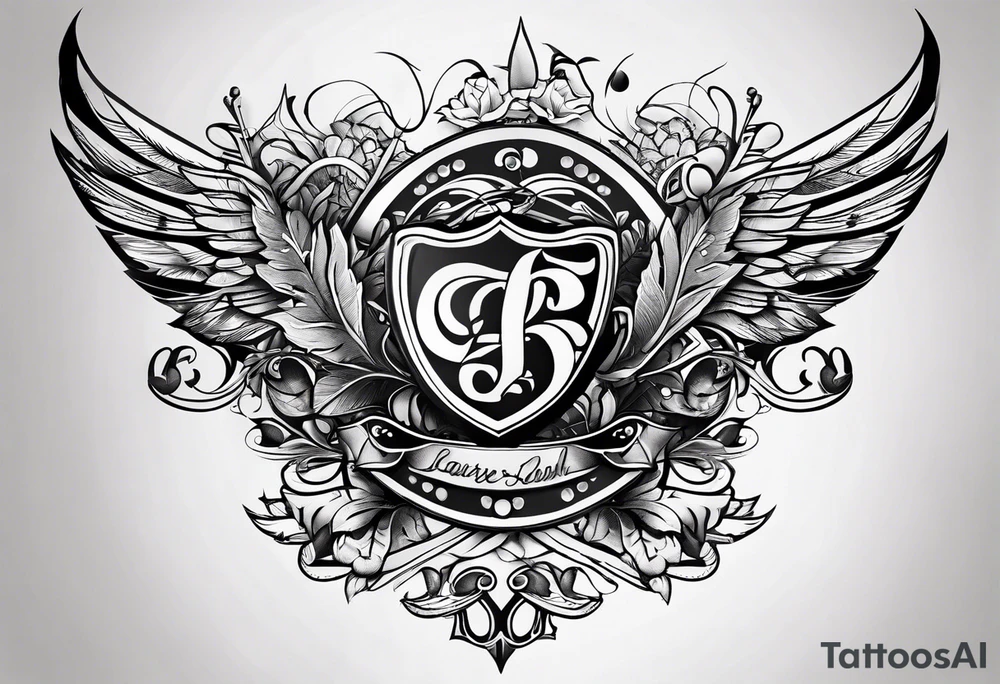 THE LETTERS "LOUEL" tattoo idea