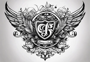 THE LETTERS "LOUEL" tattoo idea