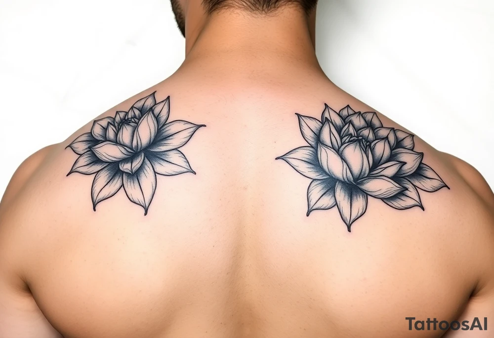 lotus flowers tattoo idea