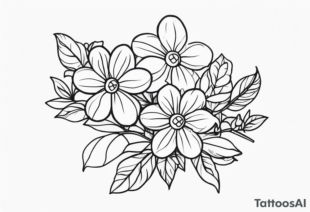 Lego flowers tattoo idea