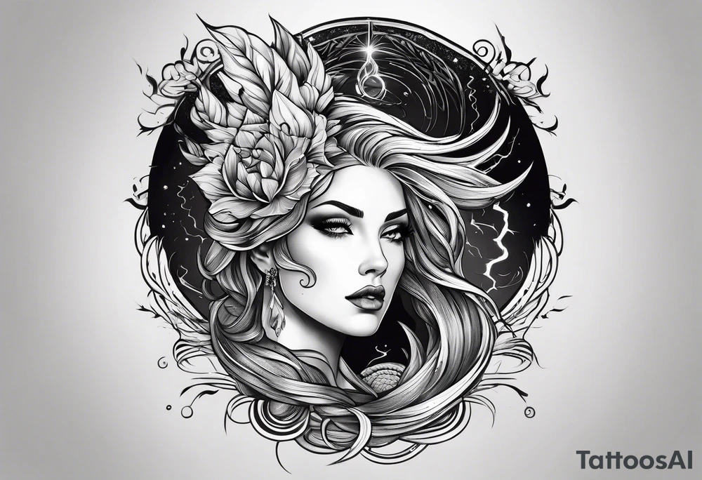 Lightning tattoo idea