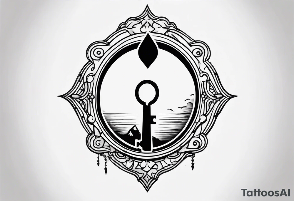 Vintage Keyhole Mystery tattoo idea