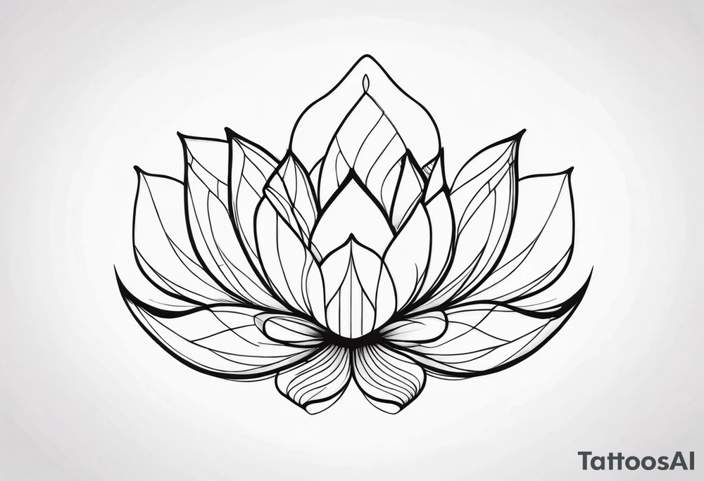 Golden ratio with lotus tattoo idea