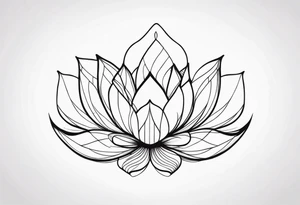 Golden ratio with lotus tattoo idea