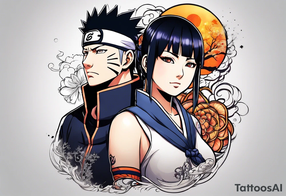 Hinata and hanabi from Naruto tattoo idea