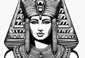 egyptian theme , cleopatra , pyramids,  all seeing eye forearm tattoo idea
