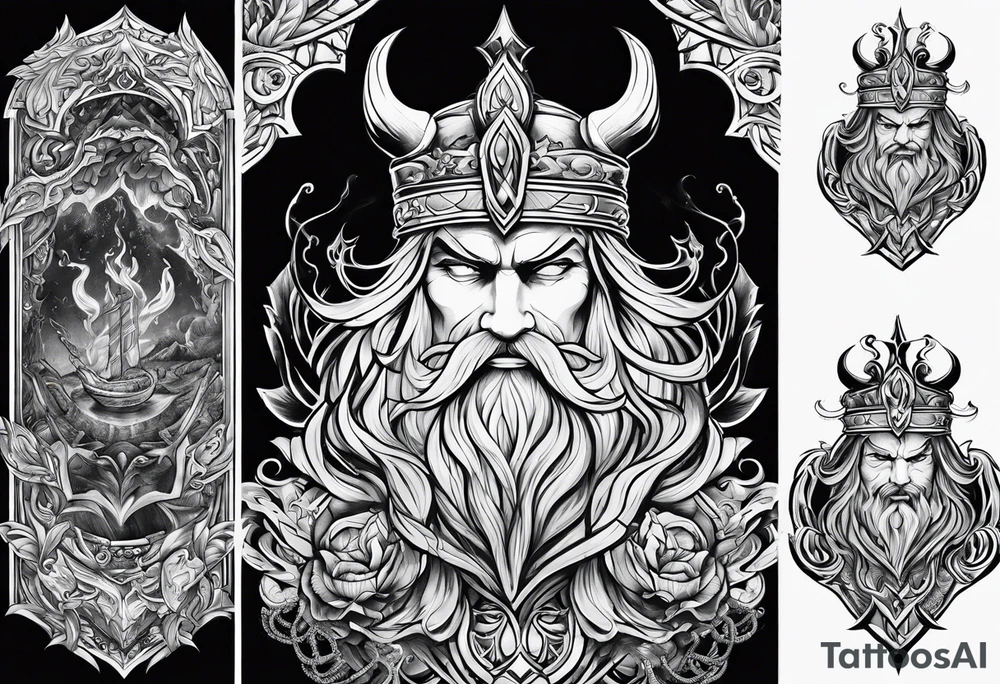 Valhalla fire tattoo idea