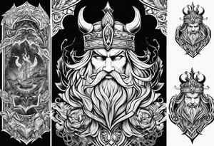 Valhalla fire tattoo idea