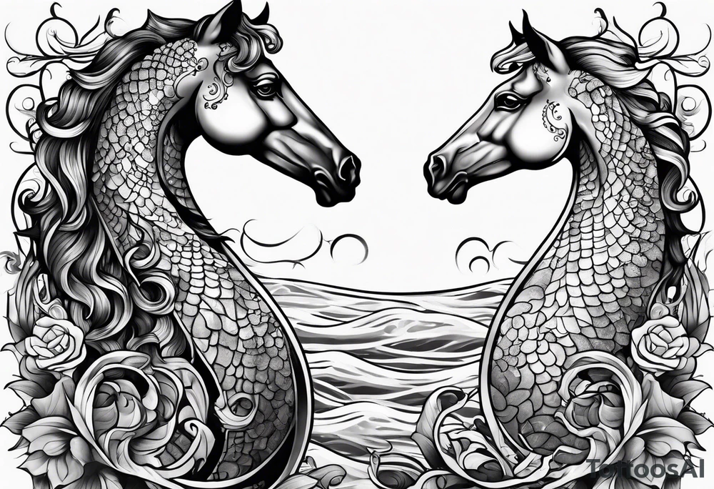 sea horse tattoo idea