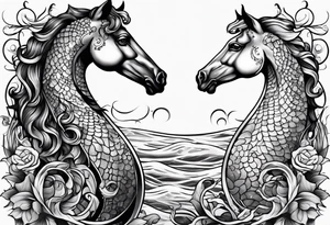 sea horse tattoo idea