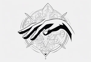 Hand of god tattoo idea