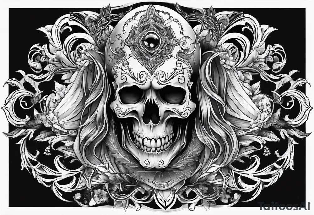 ghost face tattoo idea