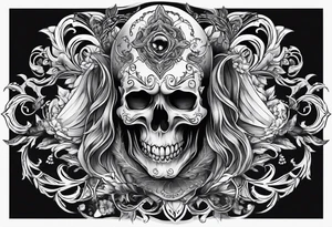ghost face tattoo idea
