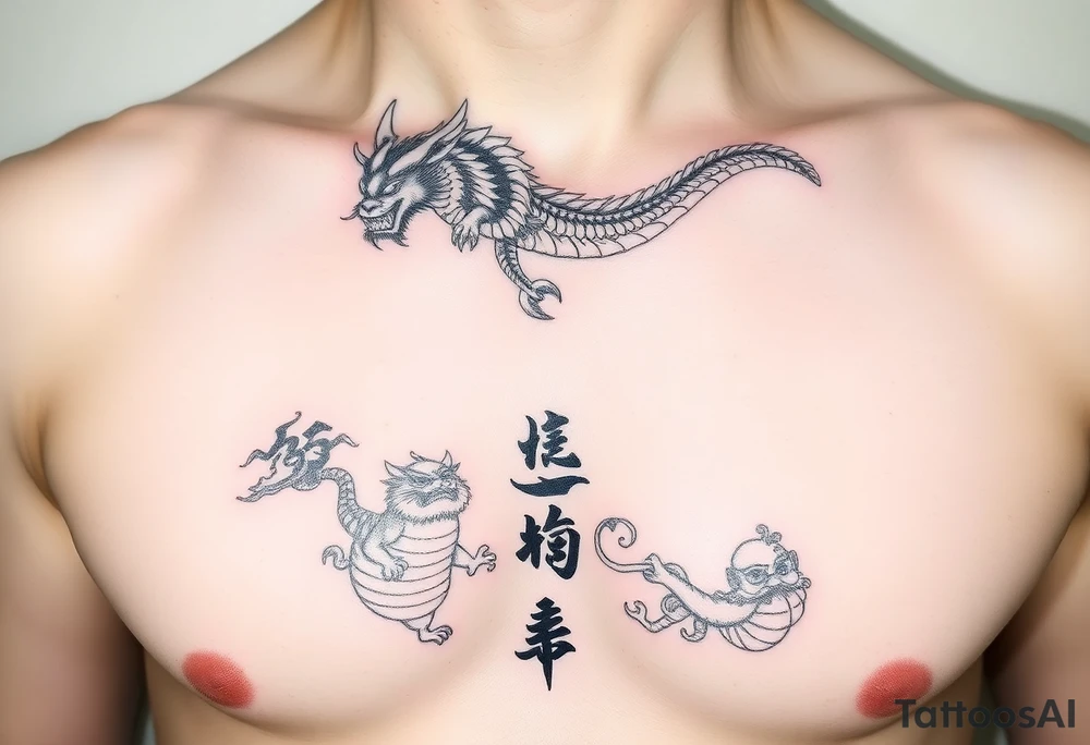 family in chinese tattoo idea