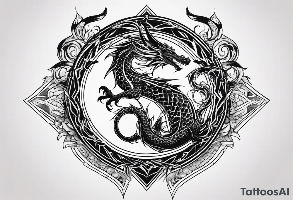 a dragon tattoo idea