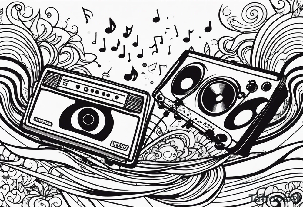 music tattoo idea