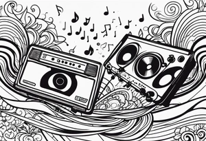 music tattoo idea