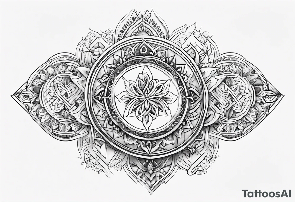 nordic symbols tattoo idea