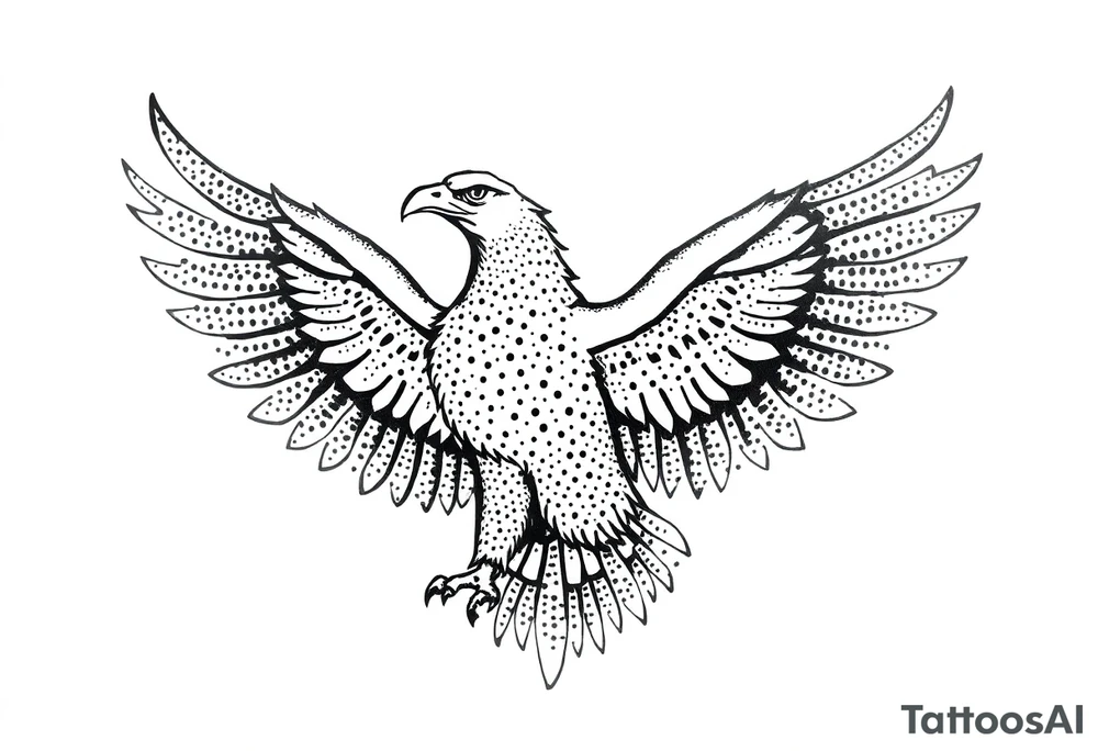 Eagle draw tattoo idea