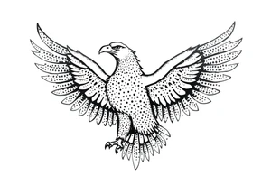 Eagle draw tattoo idea